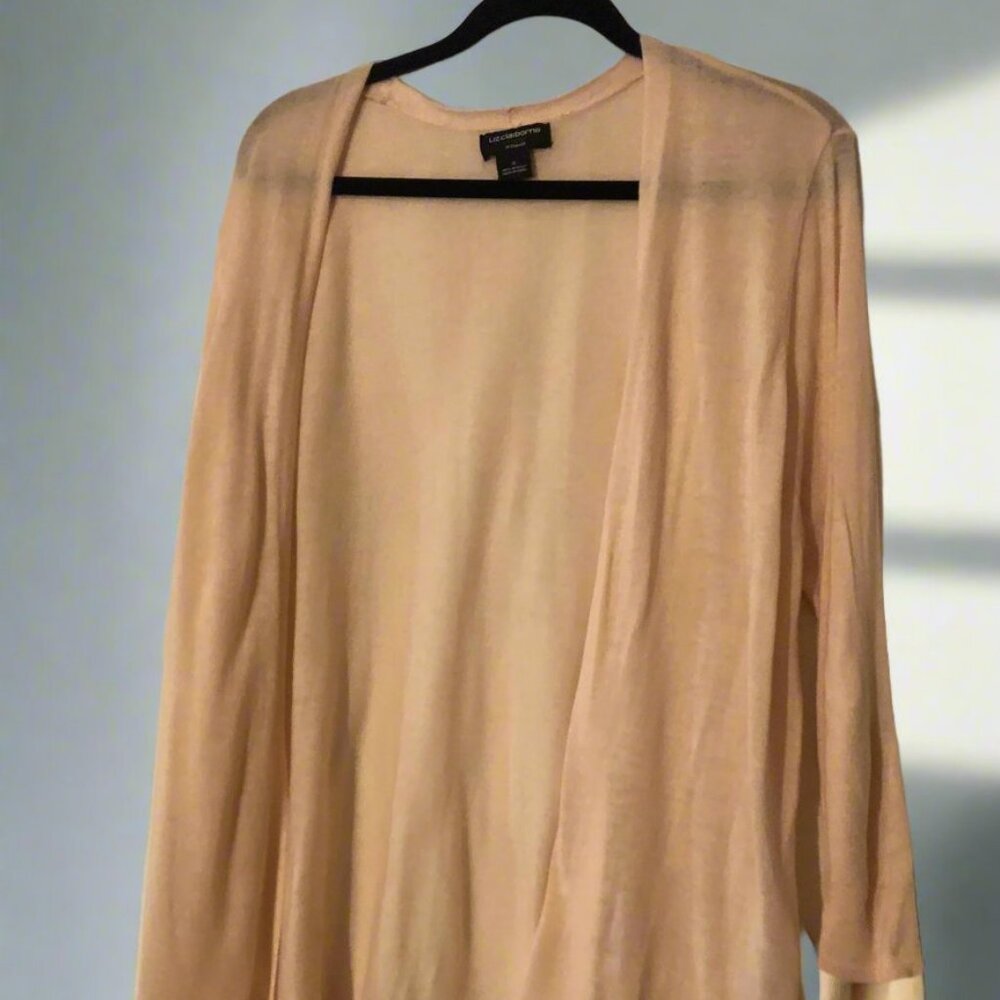 Liz Claiborne Career Woman Pink Cardigan XL